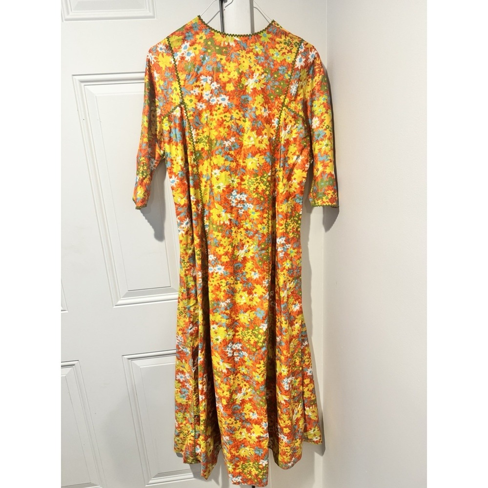 Vintage Bete Collection Honolulu Women's Muumuu Dress Floral Groovy Hippie M - Picture 16 of 16
